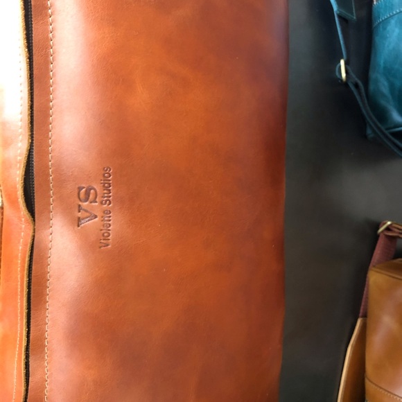 Leather leopard print red gold lumbar pillow NWT - Picture 4 of 4